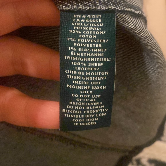 NWT Lauren Ralph Lauren dark denim shift dress size 14 career work office - Picture 3 of 3